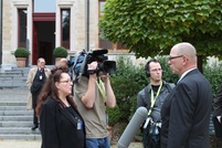 Antero Saksala Yle Tampereen haastateltavana.